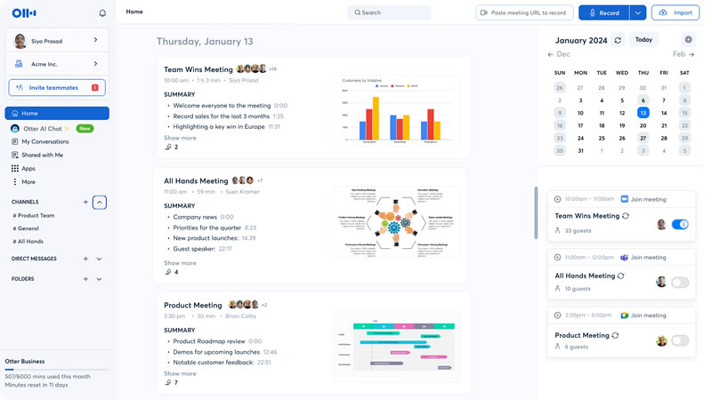 Otter AI: Elevate Your Meetings with Automated Transcriptions